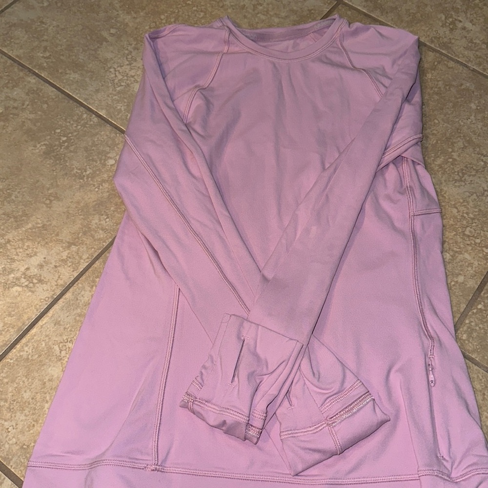 Lululemon baby pink longsleeve